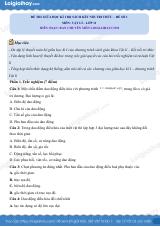 Đề thi giữa học kì 1 Vật lí 11 Kết nối tri thức - Đề số 01
